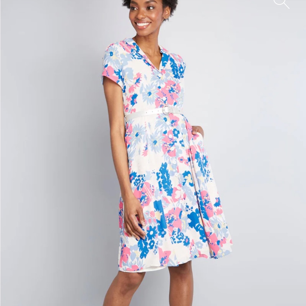 Modcloth Exciting Find Shirt Dress